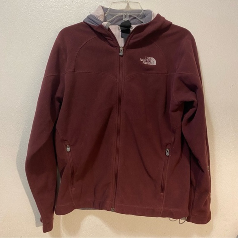 The North Face Women’s Jacket Size L Full Zip Windwall Hoodie Pockets